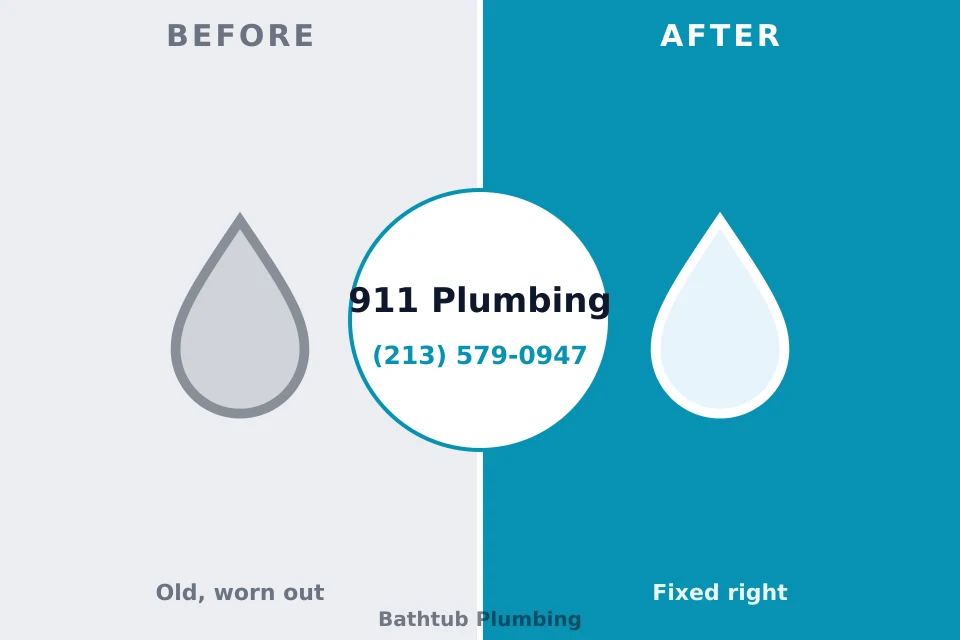 Before and after: plumbing repair Franklin Park, FL